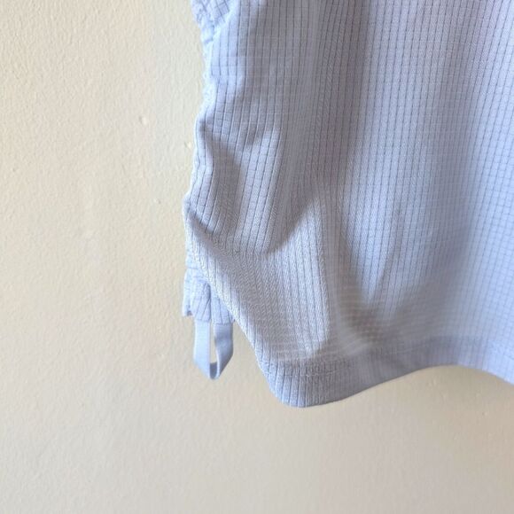 Fabletics Cashel Midi Logo Sports Bra Powder Blue Medium - Picture 5 of 8